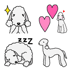 Dog Emoji Bedlington Terrier