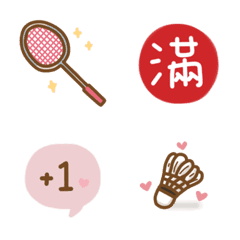 useful stickers of badminton