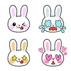 Cute rabbit emoji for adults