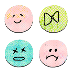 simple round cute emoji