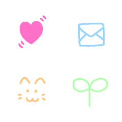 cute pastel color emoji