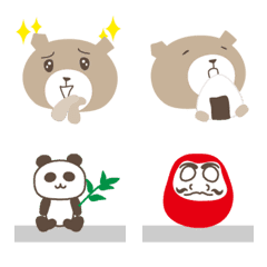Bear wants to be a panda Emoji vol.3