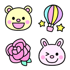 Bear & Rabbit & various emoji