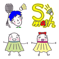 Emoji for those who like badminton