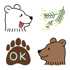 adult cute bear stamp