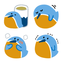 Cute kingfisher Emoji 3