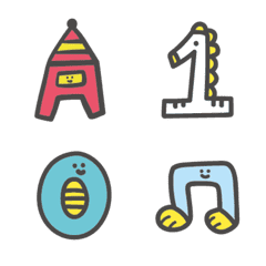 Phoebemooon Emoji - Alphabets & Numbers