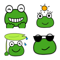 Easy to use frog emoji