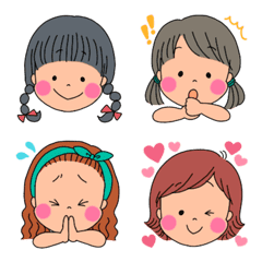 kawaii girls emoji