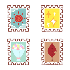 Emoji of various stamps