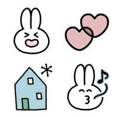 Dull color simple rabbit