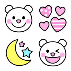 Bear & various emoji