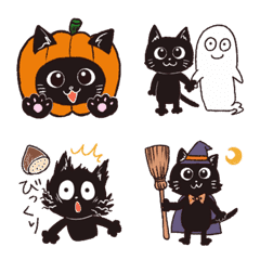 ハロウィンと黒ネコたち