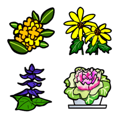 flower emoji(autumn,winter)