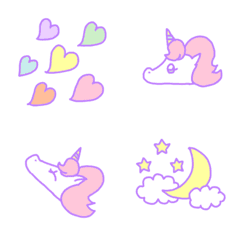 Dreamy unicorn emoji