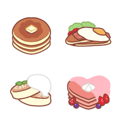 Various pancake emoji