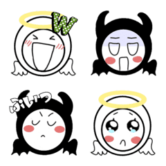 Angel and devil (emoji2)