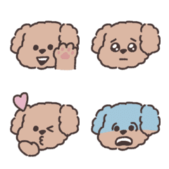Poodle emoji that can be used every day