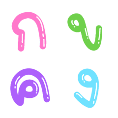 Alphabet cute colorful