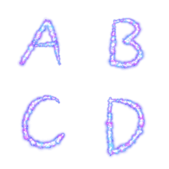 彩色夢幻的泡泡ABC