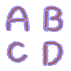 Two-color plush ABC