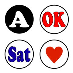 Easy-to-use "Circle symbol Emoji"-2