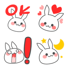 Let's use it! Rabbit cute emoji
