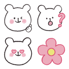 Emoji of cute polar bear