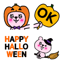 Pinkuma's daily life 3 Halloween emoji