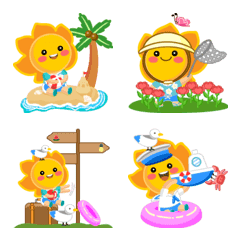 Koharu Sun Summer Emoji