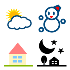 Weather and landscape emoji