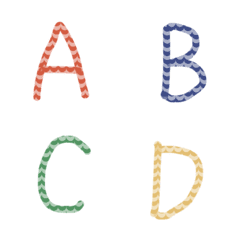 兒童風英文字ABC