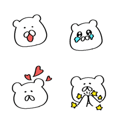 cute and simple bear emoji