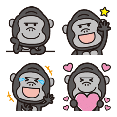 Adult cute gorilla emoji