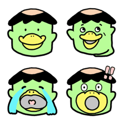 Cute funny Japanese Kappa Emoji