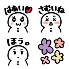 Naive Snowman in Winter Emoji (Japanese)