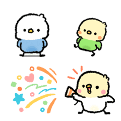 Fuzzy Parakeets Emoji for Everyday Use 2