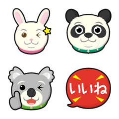 round face animal emoji 2