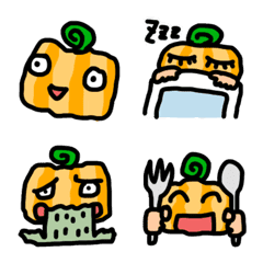 katsuramaru Halloween pumpkin emoji