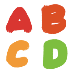 刷子英文字abc