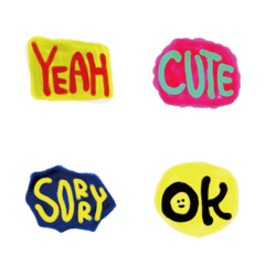 English pop sticker