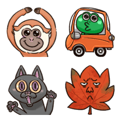 Emojis of various creatures [Autumn]