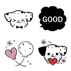 Cute word Nordic style Dalmatian Emoji2