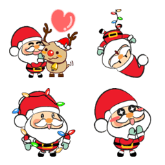 Kawaii Santa Christmas Emoji