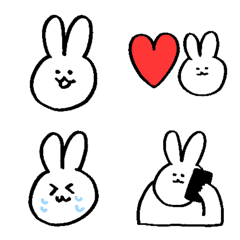 Simple cute rabbit