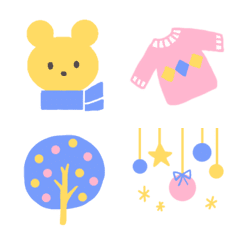 three colors emoji (baby color winter)