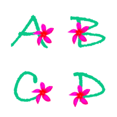 plumeria alphabet uppercase letter
