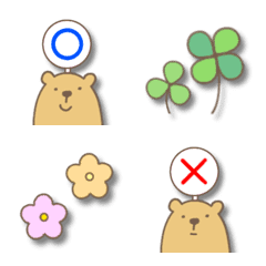 Classic emoji with cute bears
