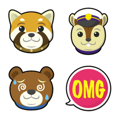 round face animal emoji part 3
