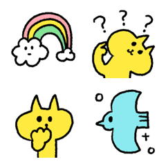Cute yellow cat Emoji